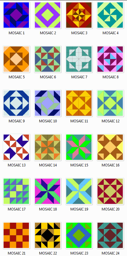 Mosaic Quilt Block Patterns