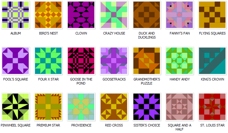Nine Patch Pattern Blocks