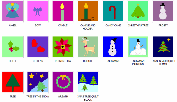 Christmas Applique Quilt Block Patterns