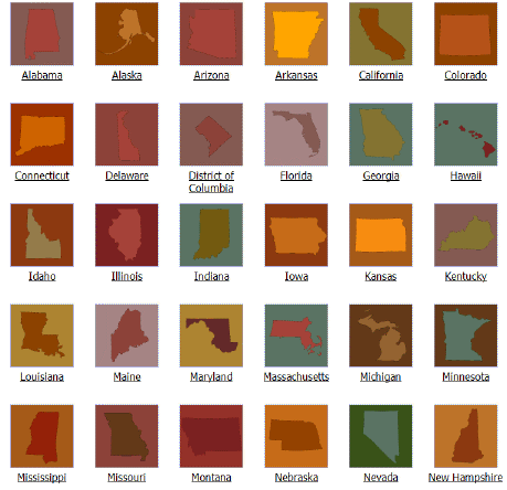 United States Applique Quilt Block Patterns