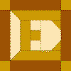 Letter E Quilt Block Pattern