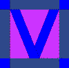 Letter V Quilt Block Pattern