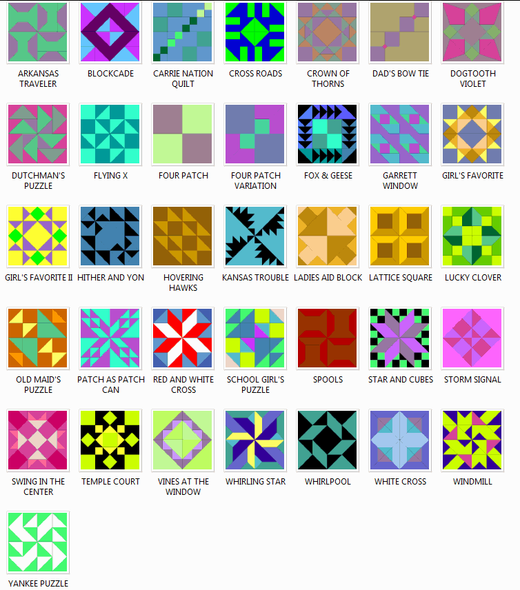 Four Patch Quilt Block Patterns