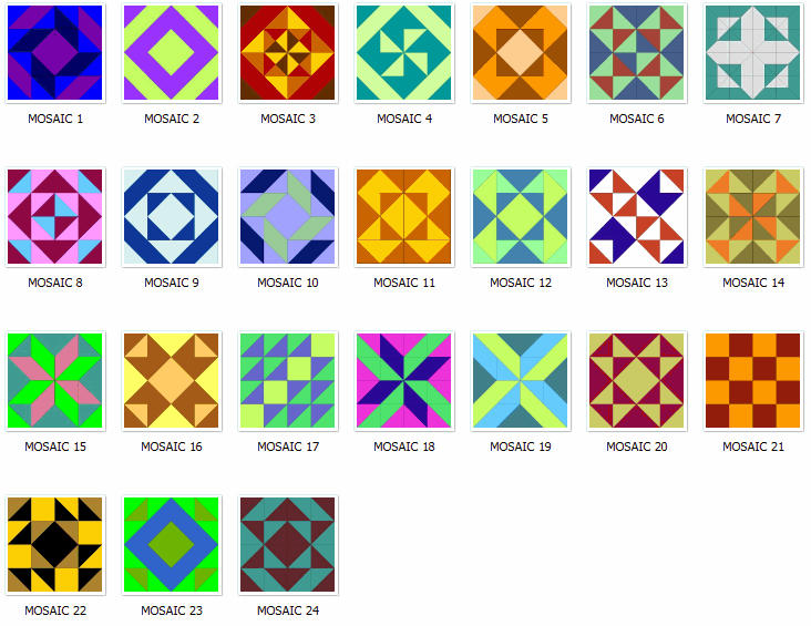 Mosaic Quilt Block Patterns